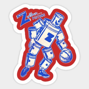 Defunct Fort Wayne Zollner Pistons Basketball Team Sticker